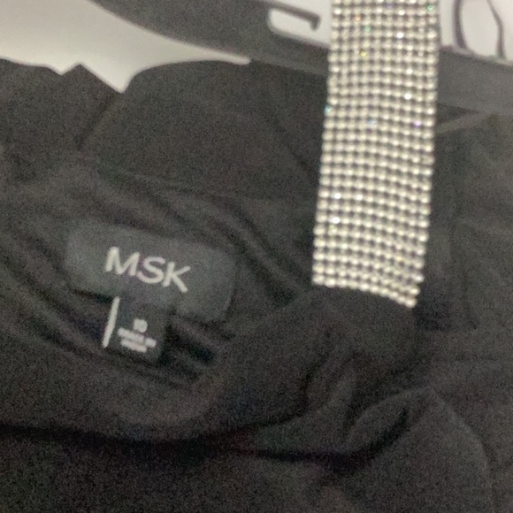 Women MSK Rhinestone Ladder Trim Sleeve Sheath Dress - Picture 9 of 10